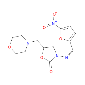 5-(morpholin-4-ylmethyl)-3-[(5-nitro-2-furyl)methylideneamino]oxazolidin-2-one