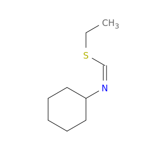 Methanimidothioic acid, N-cyclohexyl-, ethyl ester, (Z)-