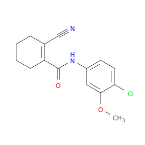 1-Cyclohexene-1-carboxamide, N-(4-chloro-3-methoxyphenyl)-2-cyano-