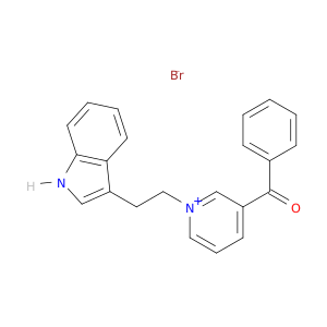 Pyridinium, 3-benzoyl-1-[2-(1H-indol-3-yl)ethyl]-, bromide(1:1)