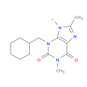 3-(cyclohexylmethyl)-1,8-dimethyl-7H-purine-2,6-dione