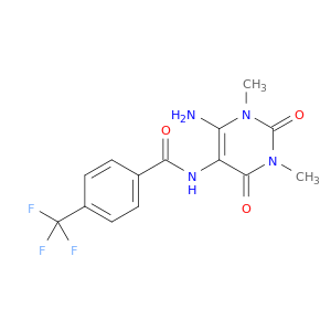 Benzamide,N-(6-amino-1,2,3,4-tetrahydro-1,3-dimethyl-2,4-dioxo-5-pyrimidinyl)-4-(trifluoromethyl)-