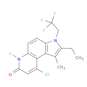 9-氯-2-乙基-1-甲基-3-(2,2,2-三氟乙基)-3,6-二氢-7H-吡咯并[3,2-f]喹啉-7-酮