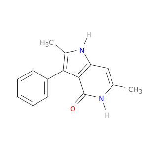 4H-Pyrrolo[3,2-c]pyridin-4-one, 1,5-dihydro-2,6-dimethyl-3-phenyl-