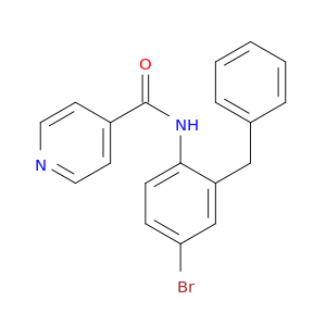 4-Pyridinecarboxamide, N-[4-bromo-2-(phenylmethyl)phenyl]-