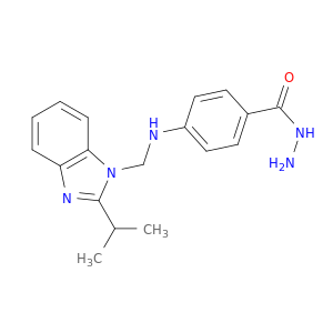 4-({[2-(propan-2-yl)-1h-benzimidazol-1-yl]methyl}amino)benzohydrazide