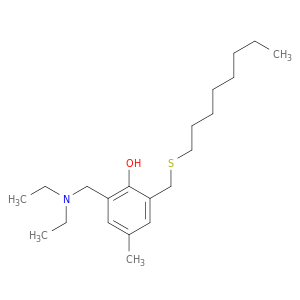 Phenol, 2-[(diethylamino)methyl]-4-methyl-6-[(octylthio)methyl]-