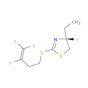 Thiazole, 4-ethyl-4,5-dihydro-2-[(3,4,4-trifluoro-3-butenyl)thio]-, (4R)-