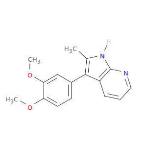 1H-Pyrrolo[2,3-b]pyridine, 3-(3,4-dimethoxyphenyl)-2-methyl-