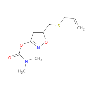Carbamic acid, dimethyl-, 5-[(2-propenylthio)methyl]-3-isoxazolyl ester