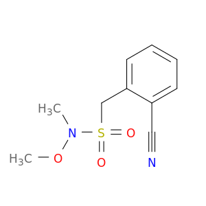 1-(2-Cyanophenyl)-N-methoxy-N-methylmethanesulfonamide