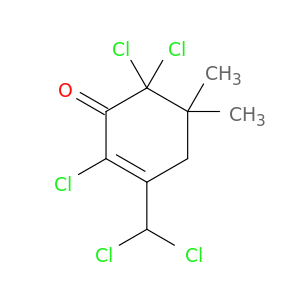2-Cyclohexen-1-one, 2,6,6-trichloro-3-(dichloromethyl)-5,5-dimethyl-