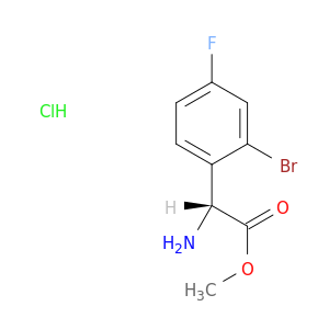 Methyl (R)-2-amino-2-(2-bromo-4-fluorophenyl)acetate hcl
