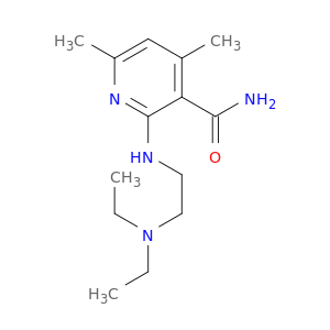 3-Pyridinecarboxamide, 2-[[2-(diethylamino)ethyl]amino]-4,6-dimethyl-