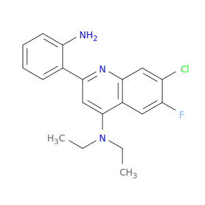 4-Quinolinamine, 2-(2-aminophenyl)-7-chloro-N,N-diethyl-6-fluoro-