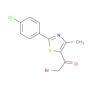 2-BROMO-1-[2-(4-CHLOROPHENYL)-4-METHYL-1,3-THIAZOL-5-YL]-1-ETHANONE