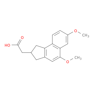 1H-Benz[e]indene-2-acetic acid, 2,3-dihydro-5,7-dimethoxy-