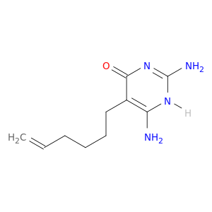 4(1H)-Pyrimidinone, 2,6-diamino-5-(5-hexenyl)-