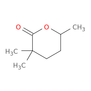 2H-Pyran-2-one, tetrahydro-3,3,6-trimethyl-