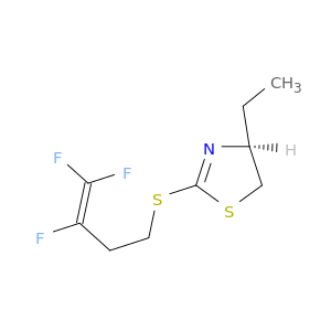 Thiazole, 4-ethyl-4,5-dihydro-2-[(3,4,4-trifluoro-3-butenyl)thio]-, (4S)-