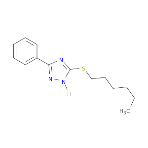 1H-1,2,4-Triazole, 3-(hexylthio)-5-phenyl-