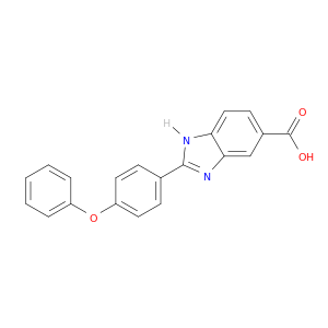 1H-Benzimidazole-5-carboxylic acid, 2-(4-phenoxyphenyl)-
