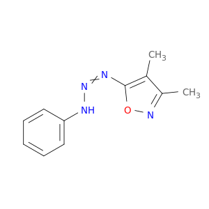 Isoxazole, 3,4-dimethyl-5-(3-phenyl-1-triazenyl)-