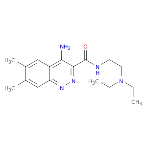 3-Cinnolinecarboxamide,4-amino-N-[2-(diethylamino)ethyl]-6,7-dimethyl-