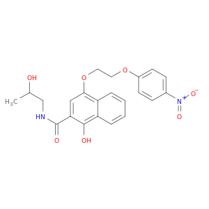 2-Naphthalenecarboxamide,1-hydroxy-N-(2-hydroxypropyl)-4-[2-(4-nitrophenoxy)ethoxy]-