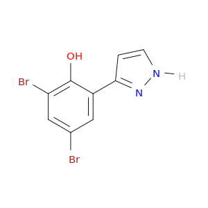 Phenol,2,4-dibromo-6-(1H-pyrazol-3-yl)-