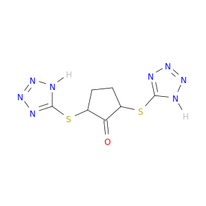 Cyclopentanone, 2,5-bis(1H-tetrazol-5-ylthio)-