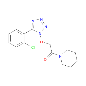Piperidine, 1-[[[5-(2-chlorophenyl)-1H-tetrazol-1-yl]oxy]acetyl]-