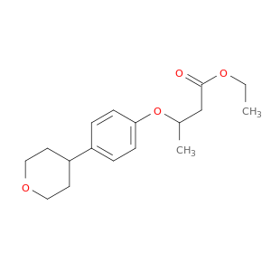 Butanoic acid, 3-[4-(tetrahydro-2H-pyran-4-yl)phenoxy]-, ethyl ester