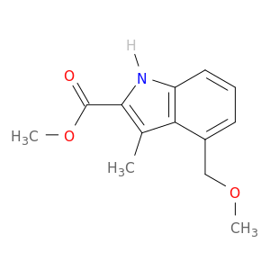 1H-Indole-2-carboxylic acid, 4-(methoxymethyl)-3-methyl-, methyl ester