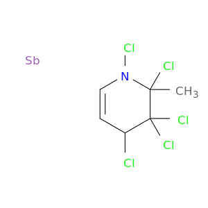Antimony, pentachloro(2-methylpyridine)-