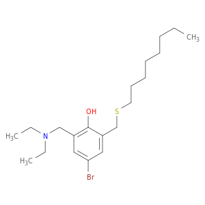 Phenol, 4-bromo-2-[(diethylamino)methyl]-6-[(octylthio)methyl]-