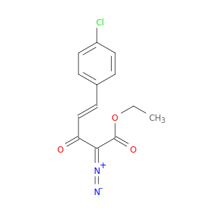 4-Pentenoic acid, 5-(4-chlorophenyl)-2-diazo-3-oxo-, ethyl ester, (E)-