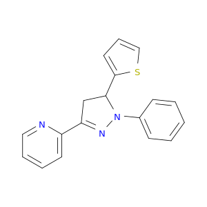Pyridine, 2-[4,5-dihydro-1-phenyl-5-(2-thienyl)-1H-pyrazol-3-yl]-