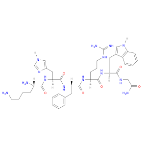 Glycinamide,L-lysyl-L-histidyl-L-phenylalanyl-L-arginyl-L-tryptophyl- (9CI)
