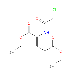 2-Pentenedioic acid, 2-[(chloroacetyl)amino]-, diethyl ester, (Z)-