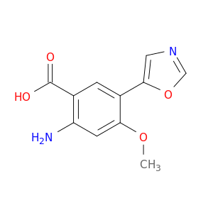 Benzoic acid, 2-amino-4-methoxy-5-(5-oxazolyl)-