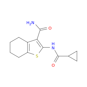 2-(环丙烷甲酰胺基)-4,5,6,7-四氢苯并[b]噻吩-3-甲酰胺