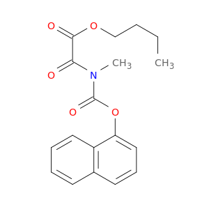 Acetic acid, [methyl[(1-naphthalenyloxy)carbonyl]amino]oxo-, butyl ester