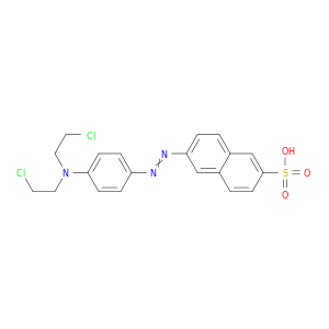 2-Naphthalenesulfonicacid, 6-[2-[4-[bis(2-chloroethyl)amino]phenyl]diazenyl]-