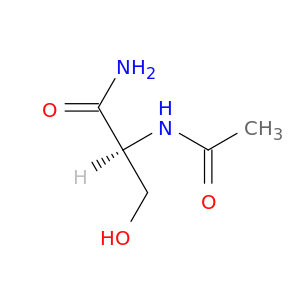 Propanamide, 2-(acetylamino)-3-hydroxy-, (S)-