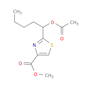 4-Thiazolecarboxylic acid, 2-[1-(acetyloxy)pentyl]-, methyl ester