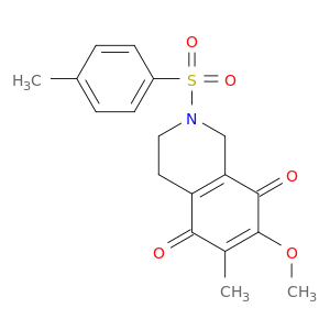 5,8-Isoquinolinedione,1,2,3,4-tetrahydro-7-methoxy-6-methyl-2-[(4-methylphenyl)sulfonyl]-