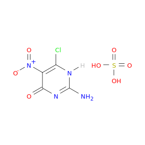 4(1H)-Pyrimidinone, 2-amino-6-chloro-5-nitro-, sulfate (1:1)