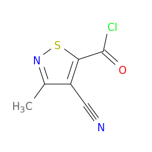 5-Isothiazolecarbonylchloride, 4-cyano-3-methyl-