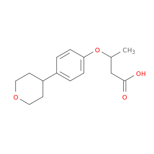 Butanoic acid, 3-[4-(tetrahydro-2H-pyran-4-yl)phenoxy]-